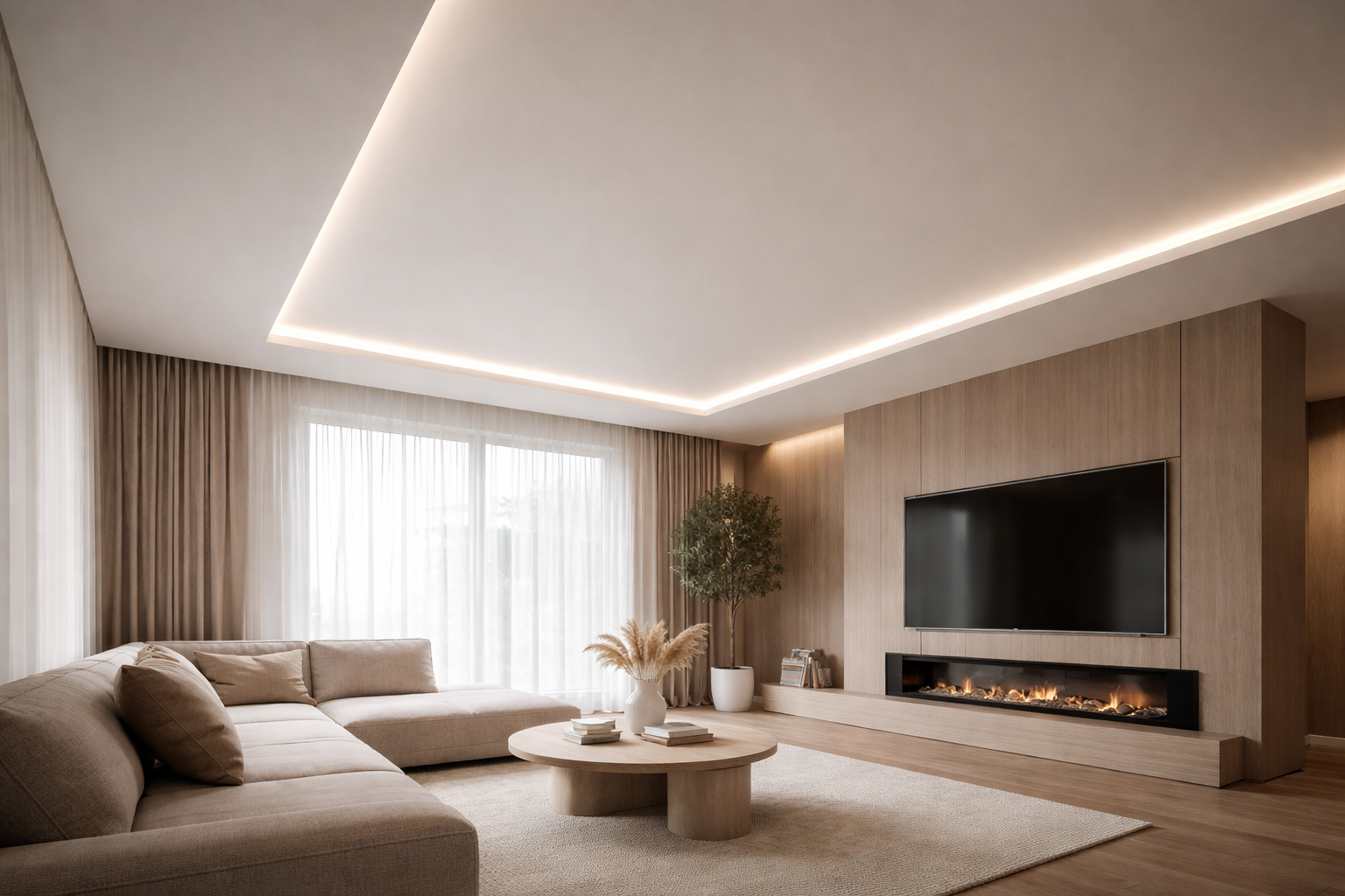 Натяжные потолки в Геленджике — матовые и глянцевые