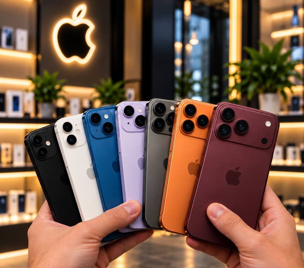 Кілька моделей iPhone поруч