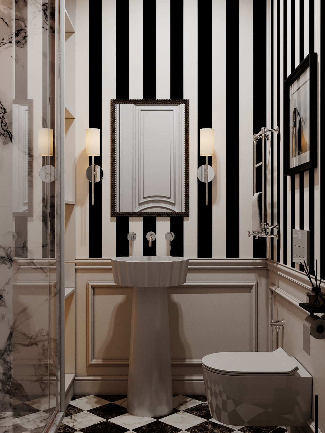 Рендер проекта «Striped Noir» — ракурс 1