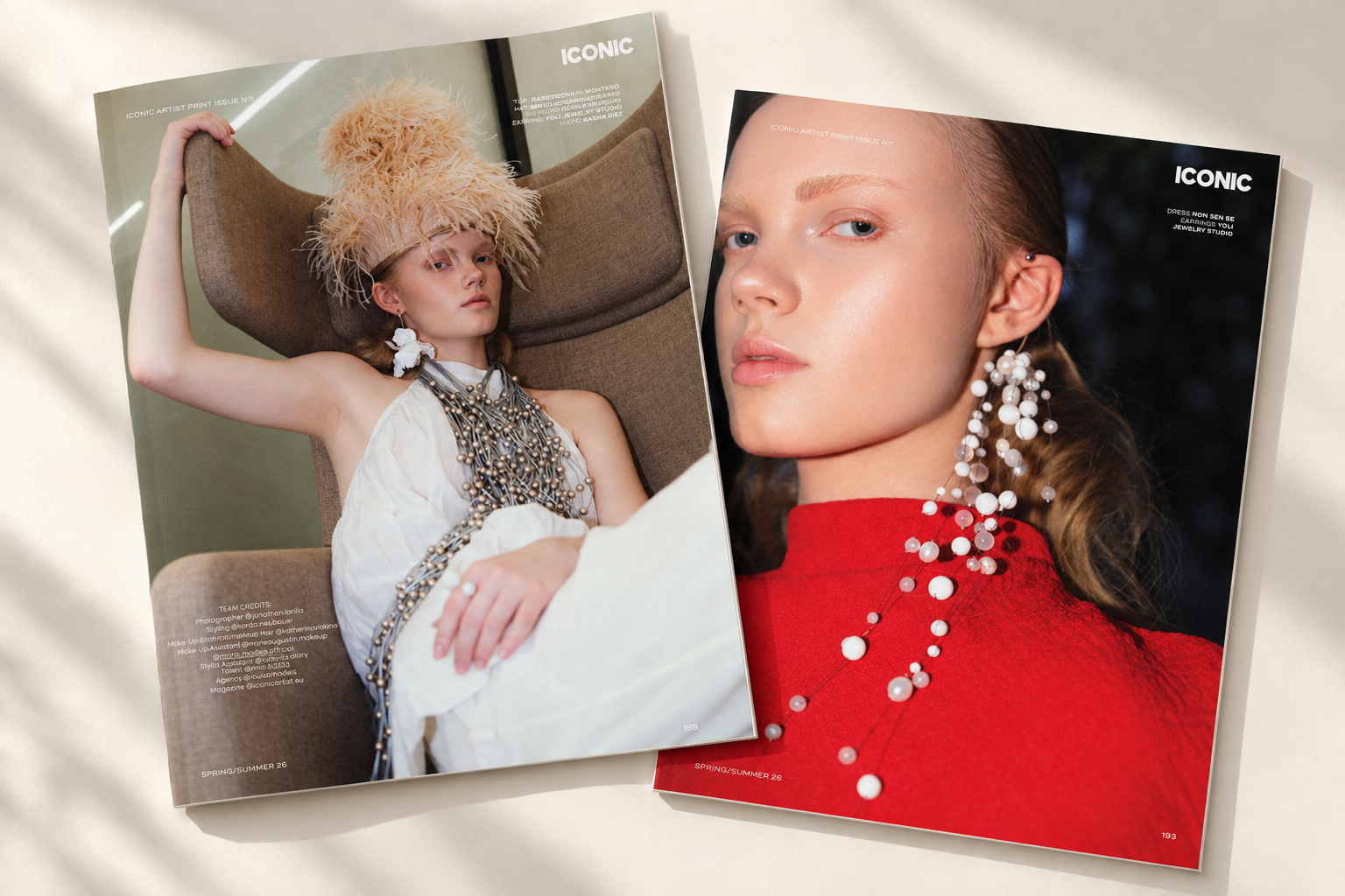 Yoli jewelry featured in ICONIC Artist magazine