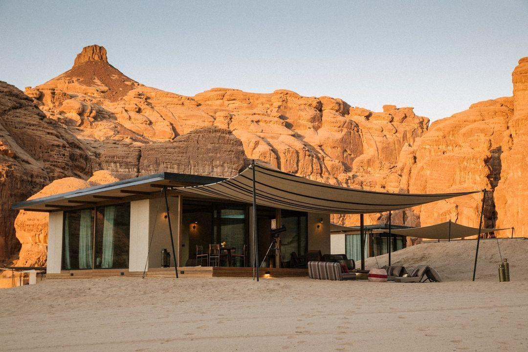 Campamento privado en el desierto de Arabia