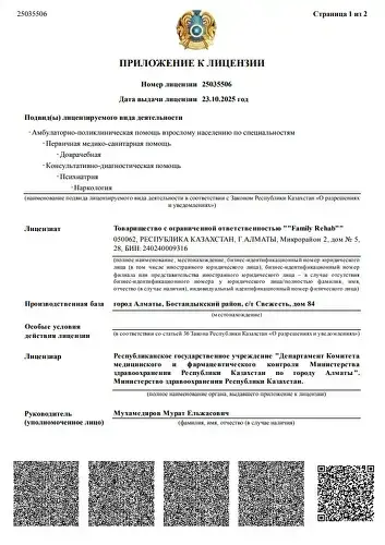 Разрешение на деятельность