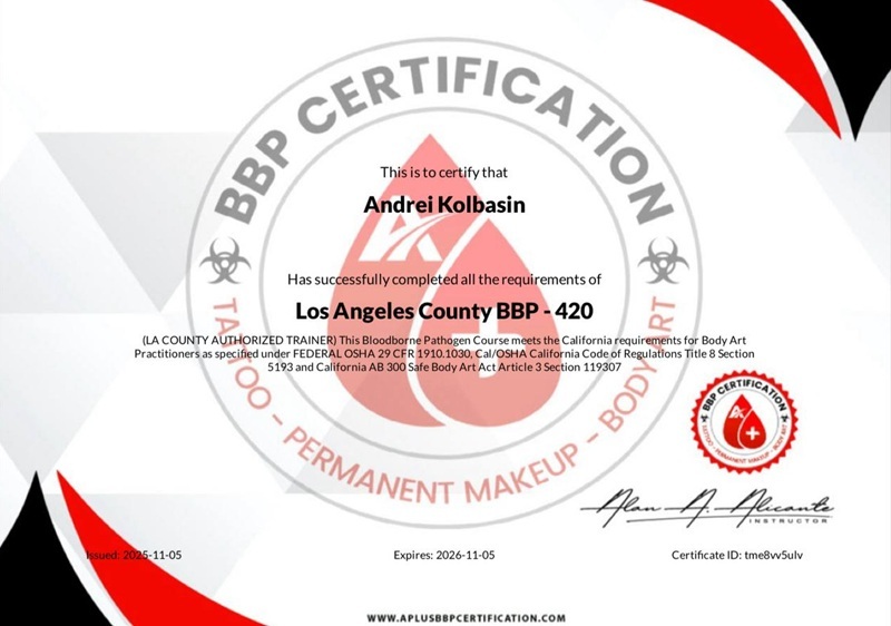 Los Angeles County BBP Certification