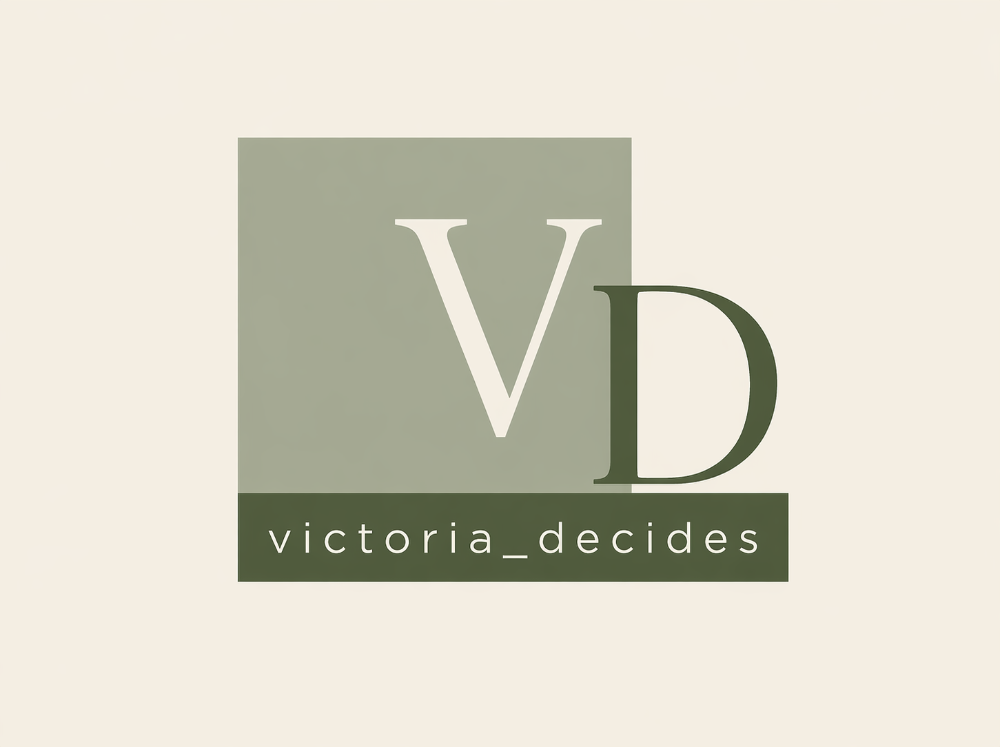 Лого Victoria Decides — стратегические решения для бизнеса