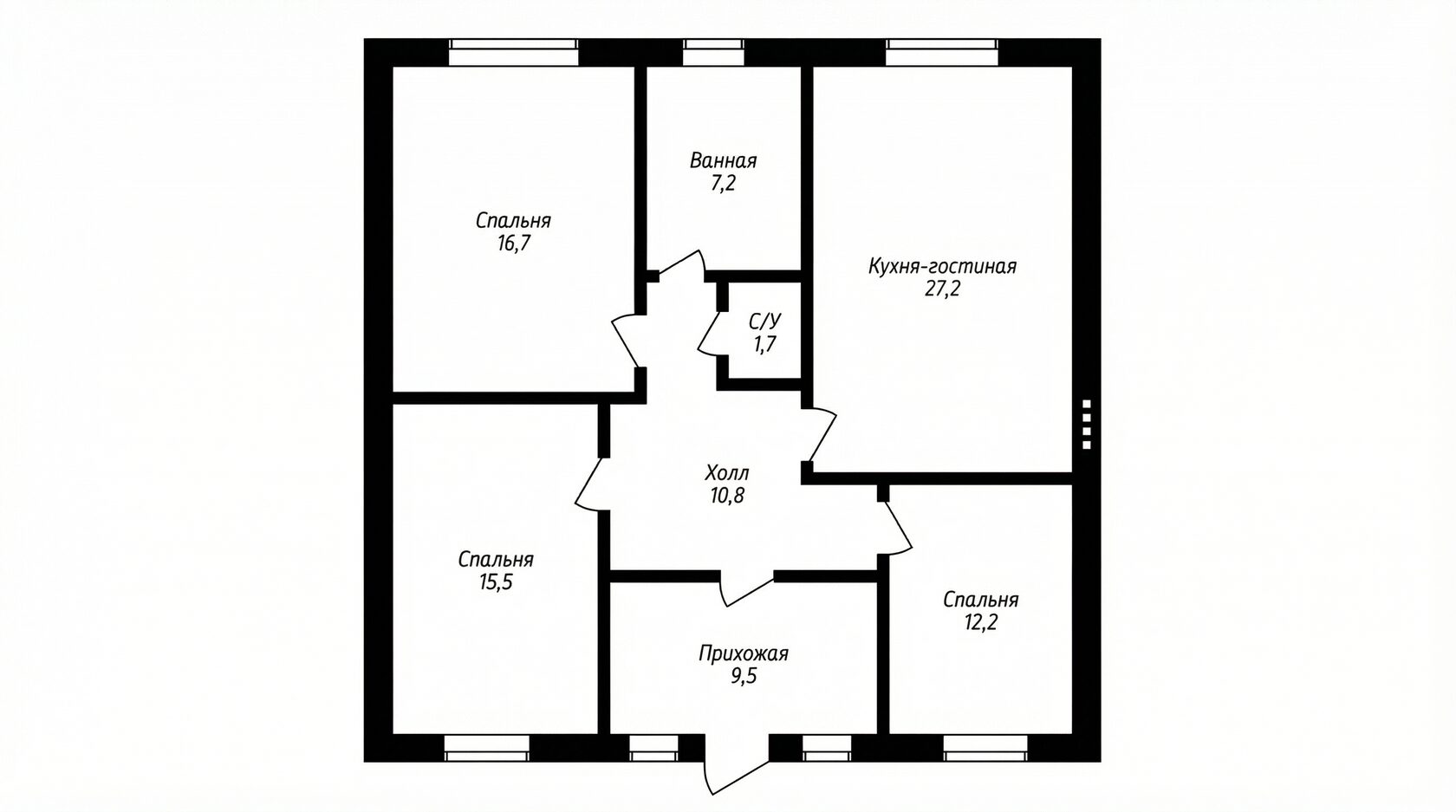 Планировка Идеал 101