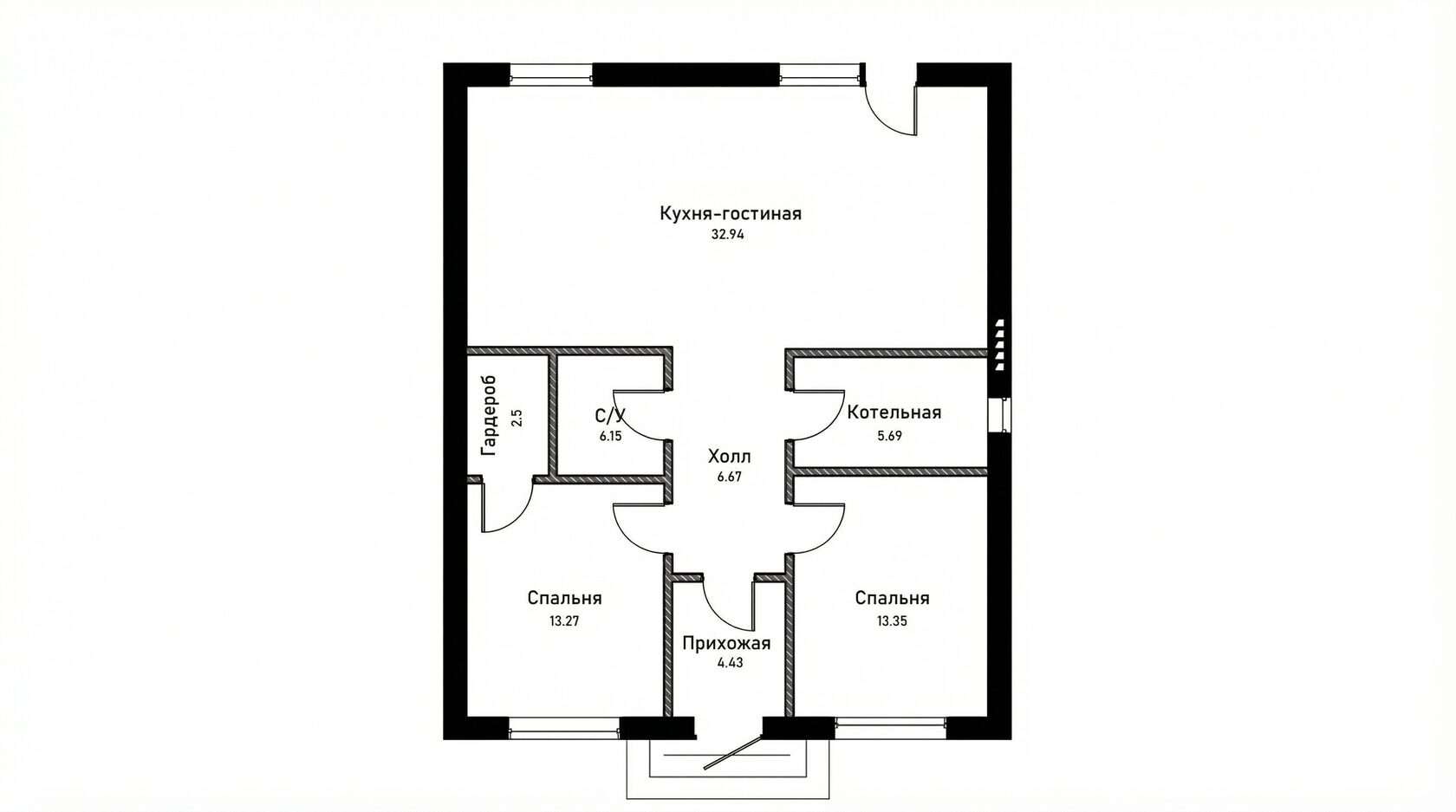 Планировка Идеал 85