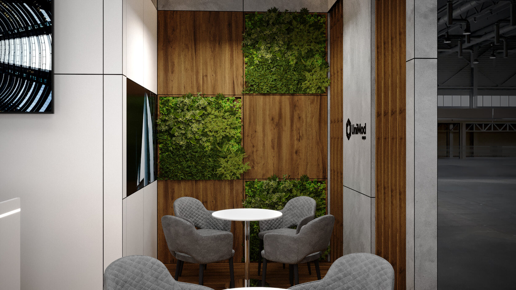 Стенд Custom (полуостров), 40 м² — ракурс