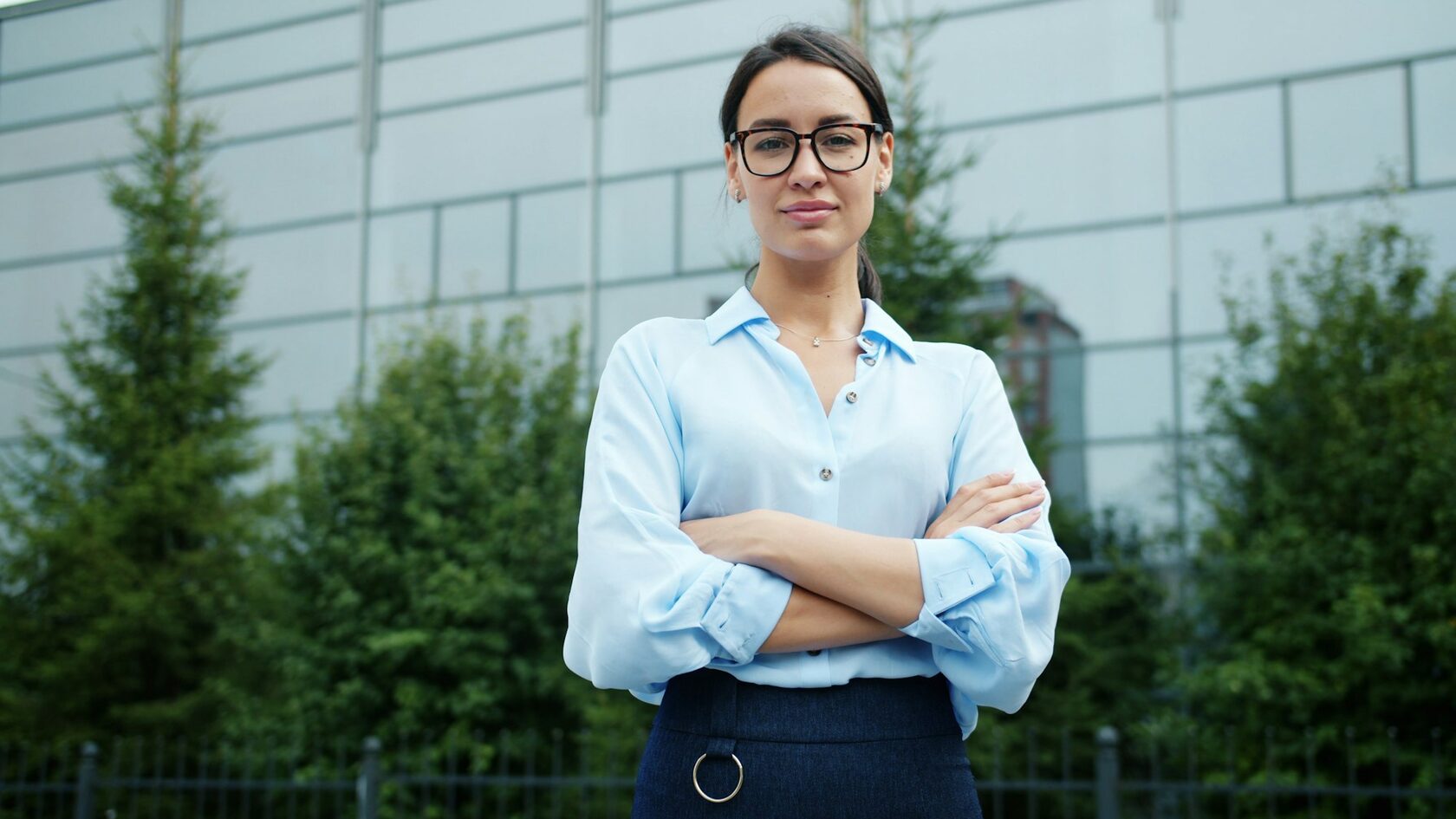 Confident business executive