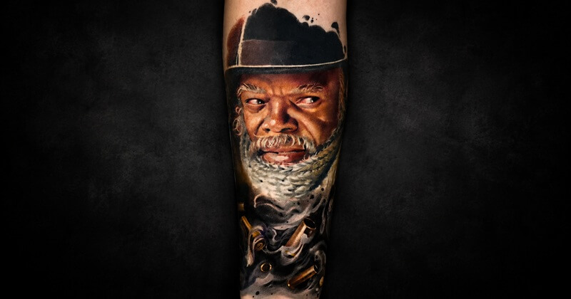 Portrait tattoo — distinguished character study