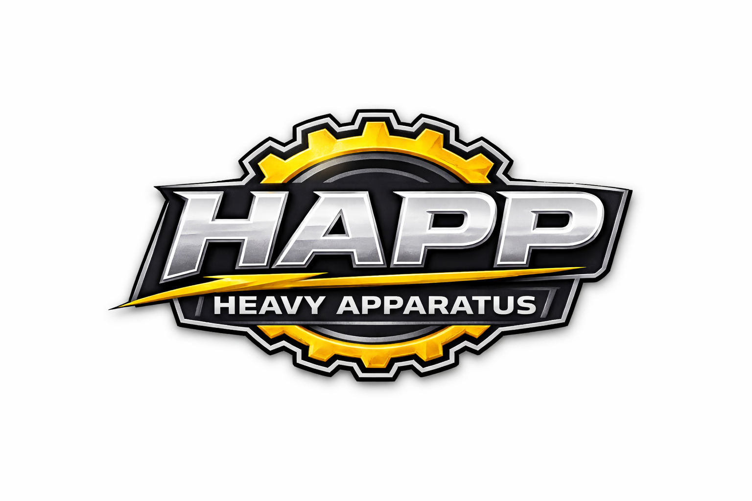 HAPP Heavy Apparatus logo — industrial CDL-A style trucking and heavy equipment brand