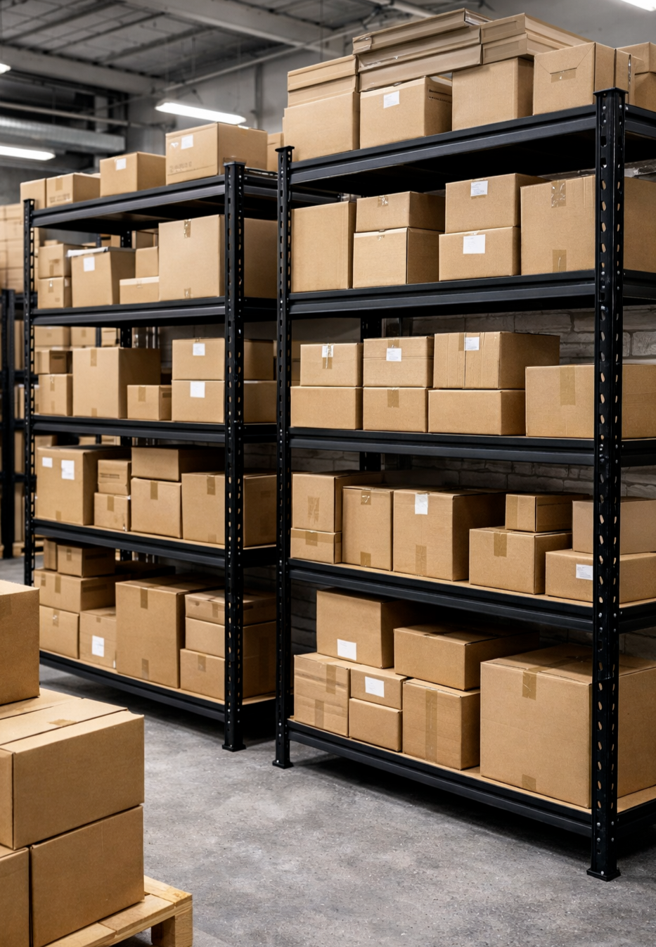 металлические стеллажи для склада