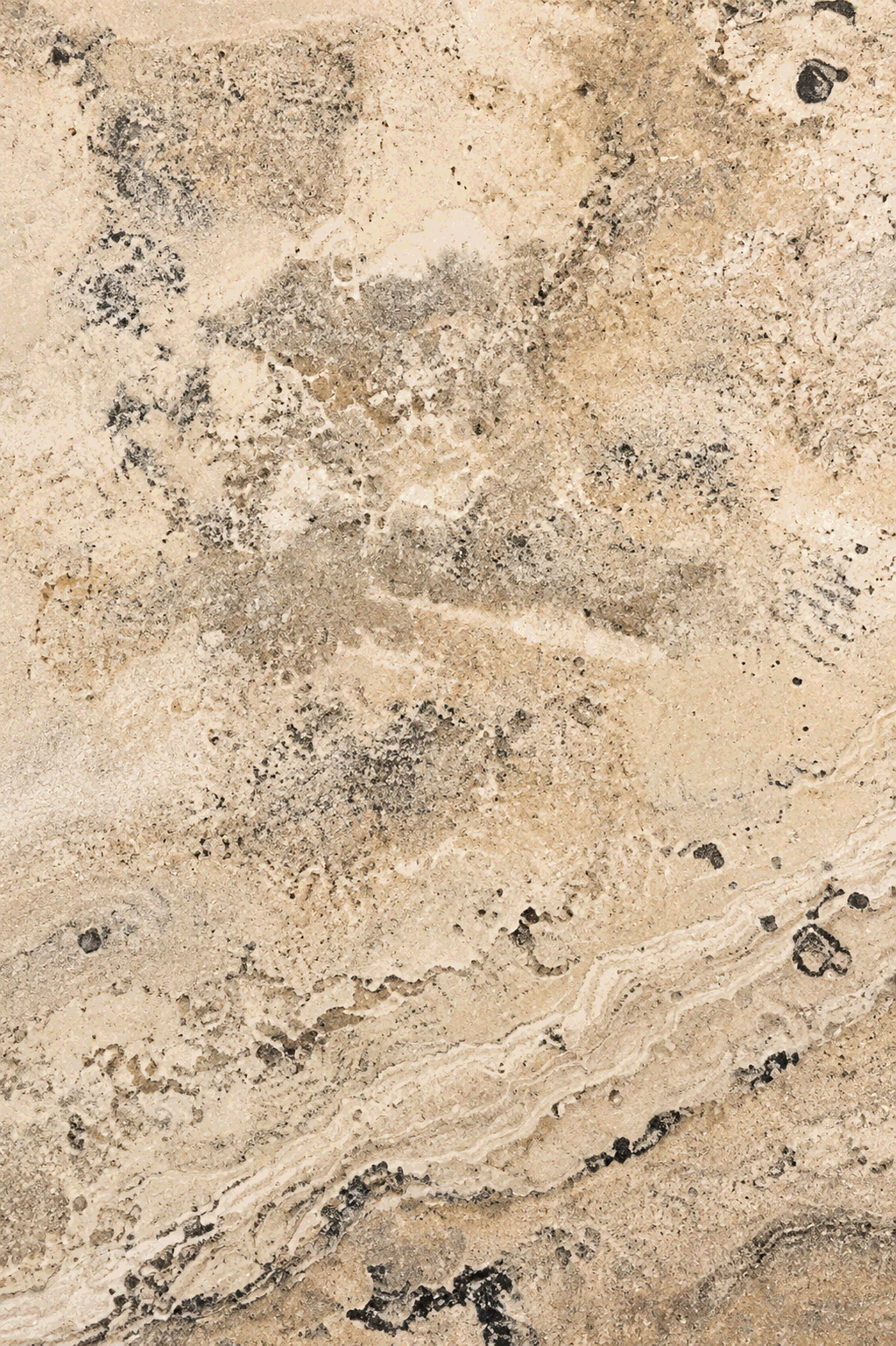 Travertine slab texture