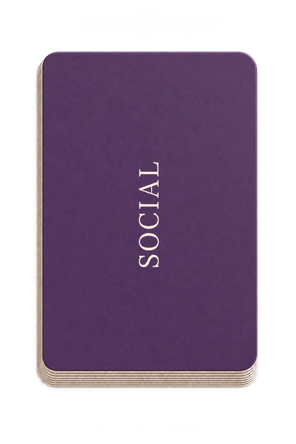 The Networking card deck in purple.