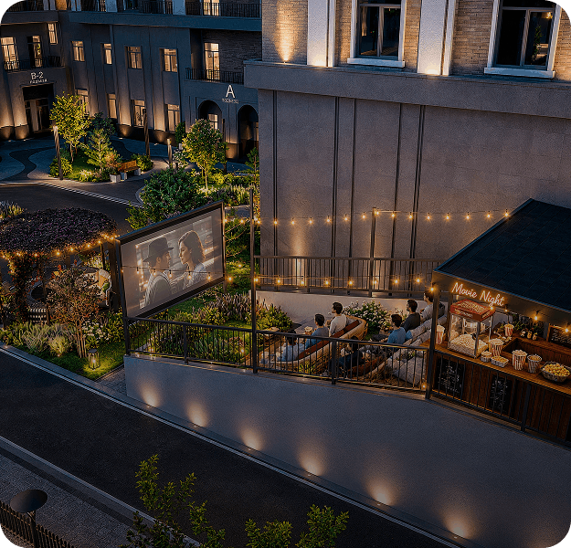 Ochiq kinoteatr — Avalon Residence