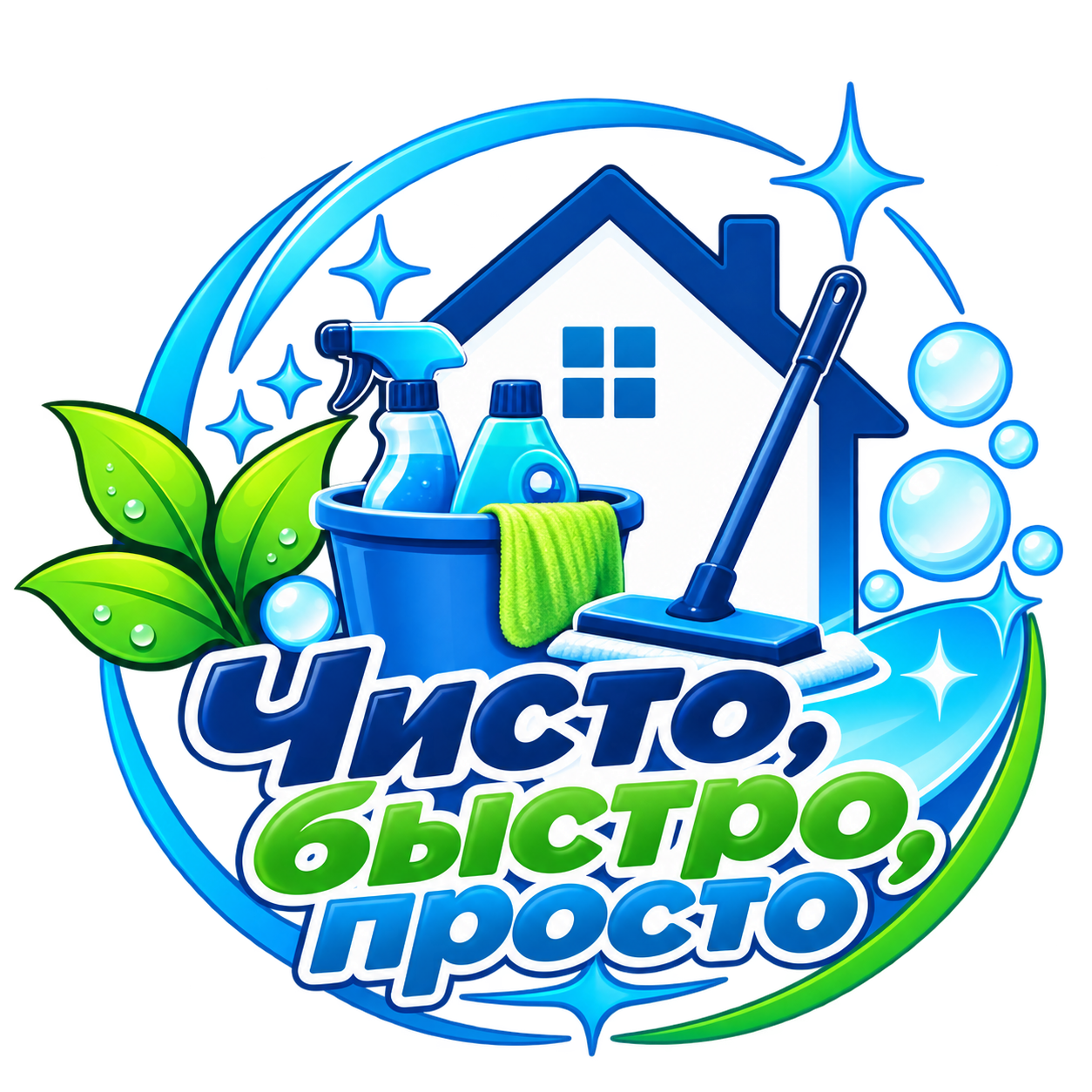 Логотип «Чисто, быстро, просто!»