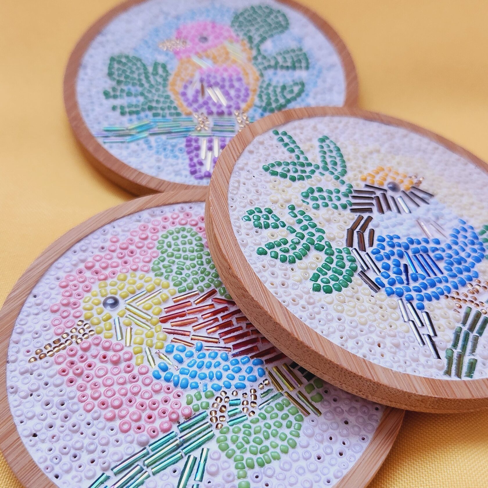 Noname Studio Mosaic DIY mosaic kit Beaded Coasters