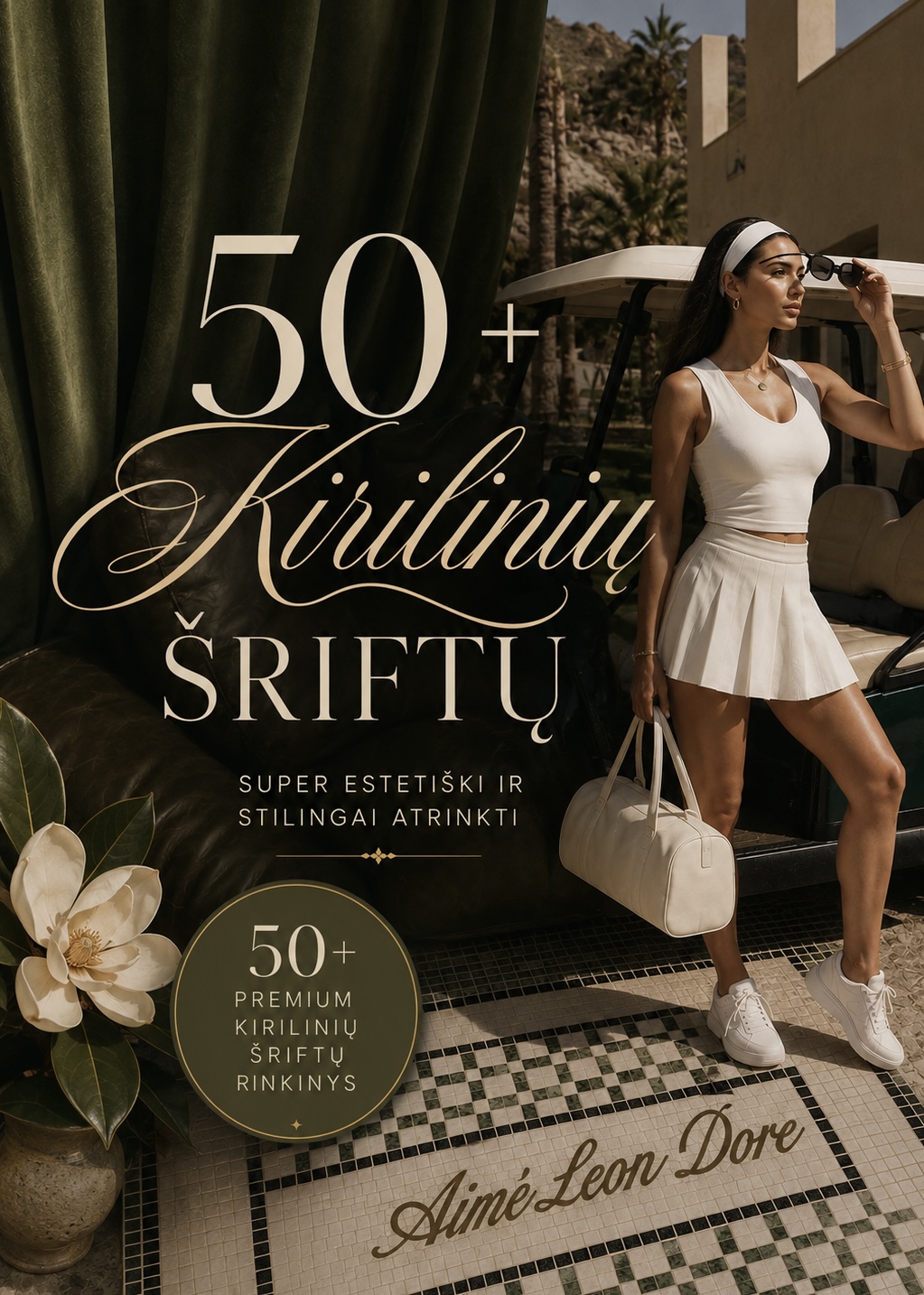 50+ Stilingų kirilicos šriftų