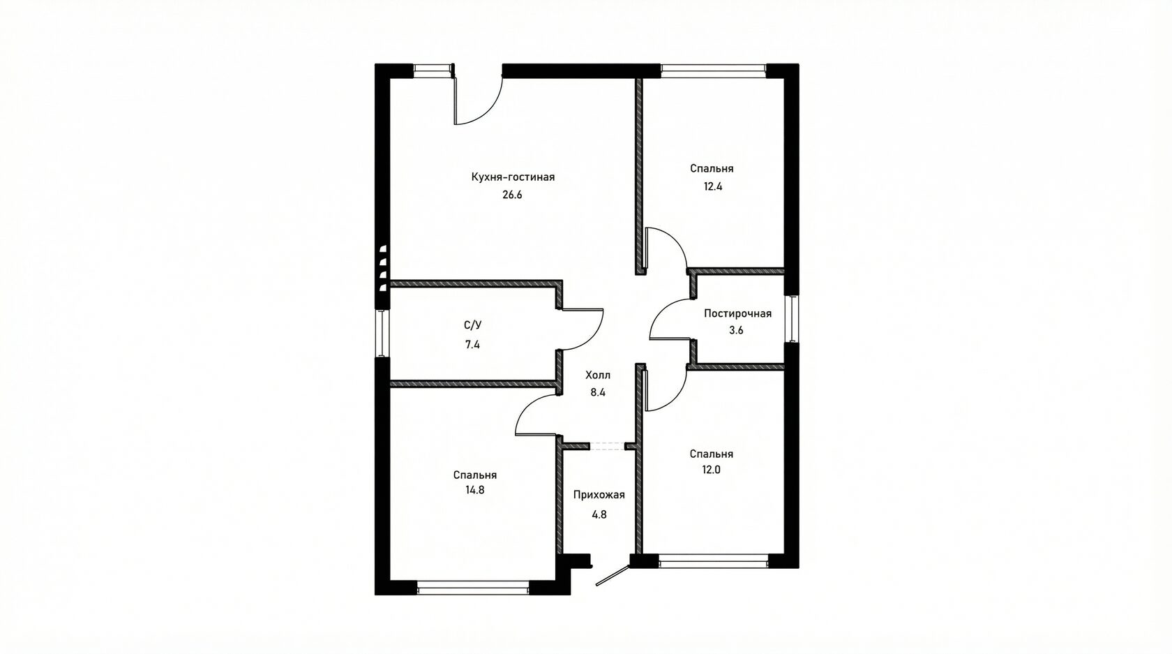 Планировка Идеал 90
