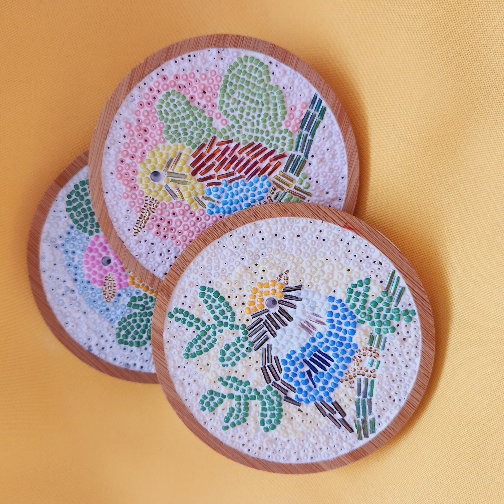 Noname Studio Mosaic DIY mosaic kit Beaded Coasters