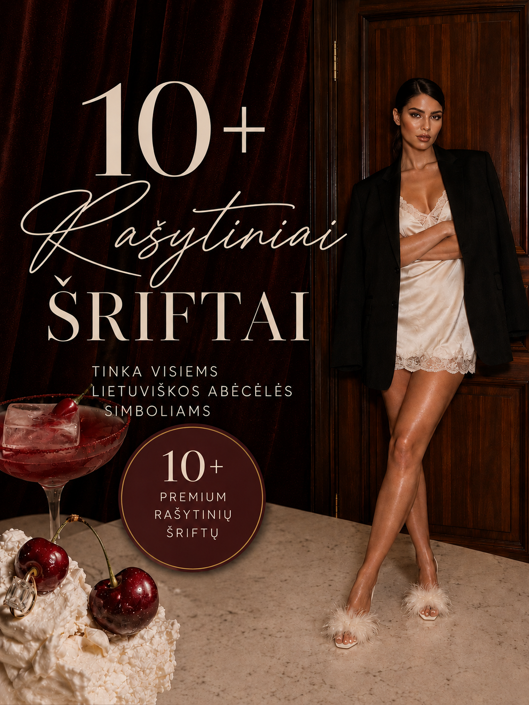 10+ Stilingų rankraštinių šriftų